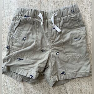 Baby GAP Kids Beige Shark Pattern Shorts